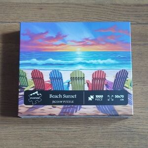 Beach Sunset Jigsaw Puzzle - 1000 Pieces - Multicolor